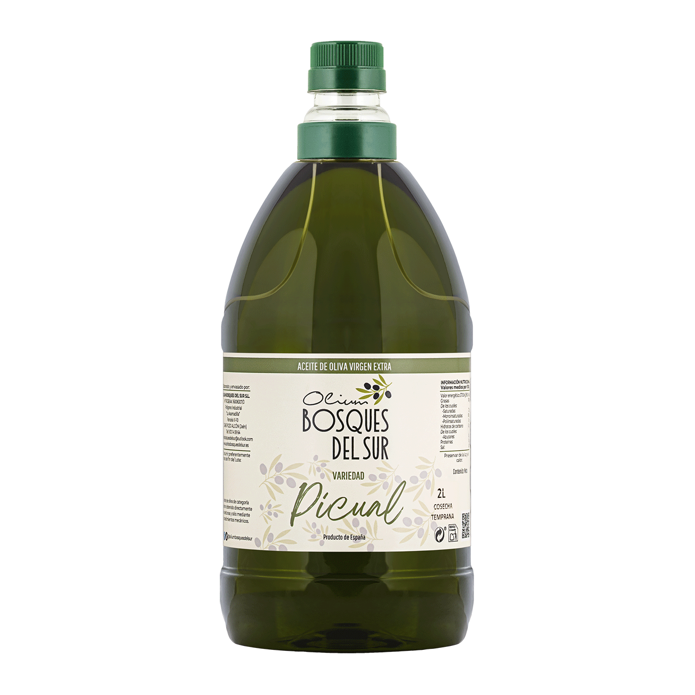 PICUAL COSECHA TEMPRANA 2L COSECHA 2025/2026 – Olium Bosques del Sur
