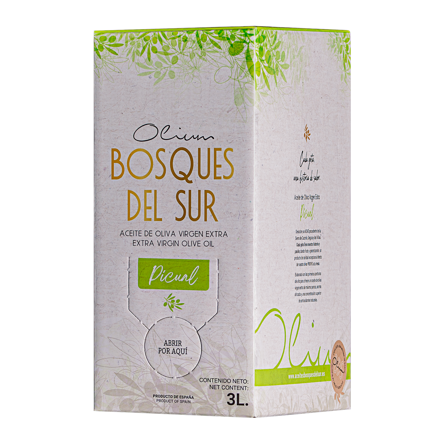 PICUAL COSECHA TEMPRANA BAG IN BOX 3L